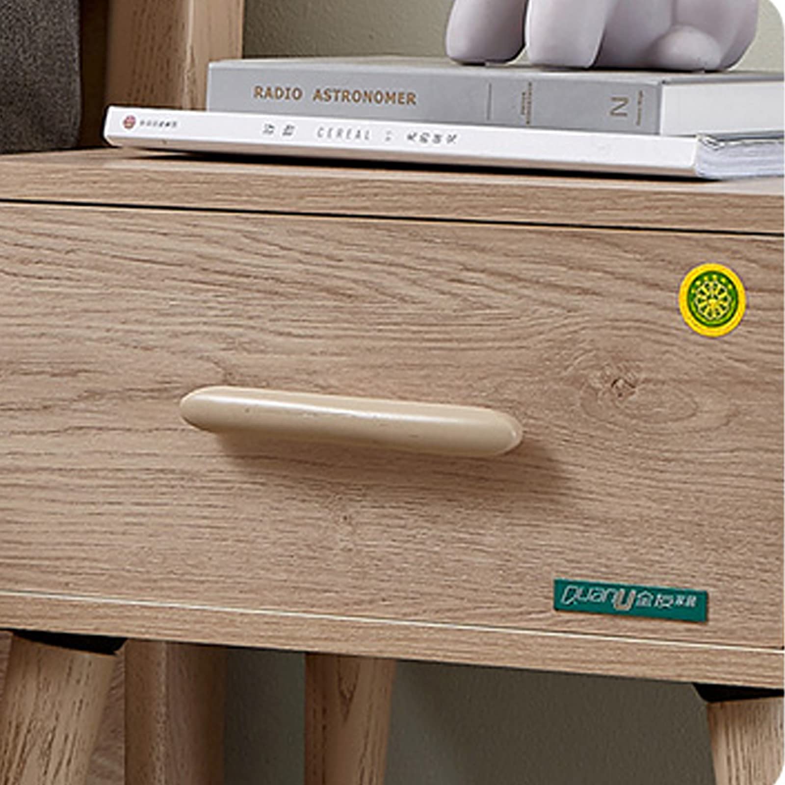 Amazon｜ヴィンテージ木製ベッドサイドテーブル、ハイレッグBBedside